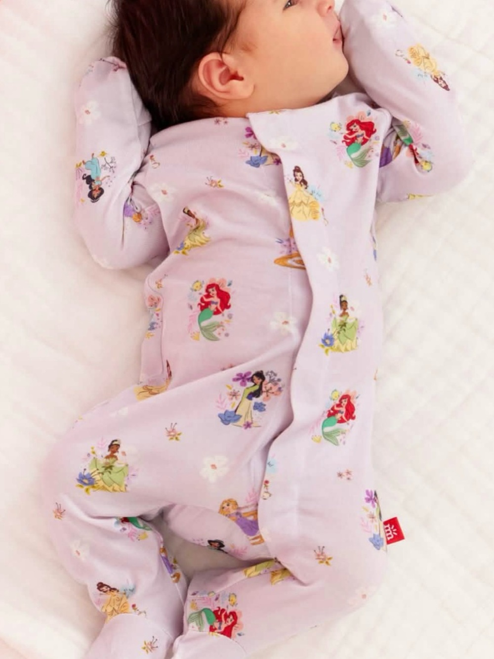 Magnetic Me Disney Princess Footie Sleeper | 0–3 Months | Good Used Condition